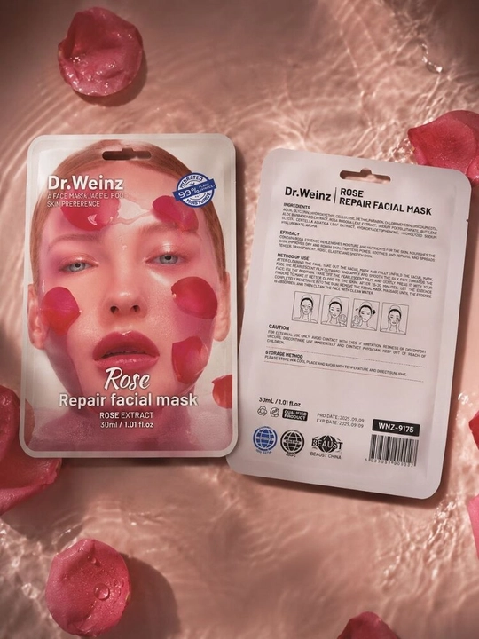 Dr.Weinz 30 ml yuz uchun mato niqobi - terini namlash, oziqlantirish, va parvarishlash