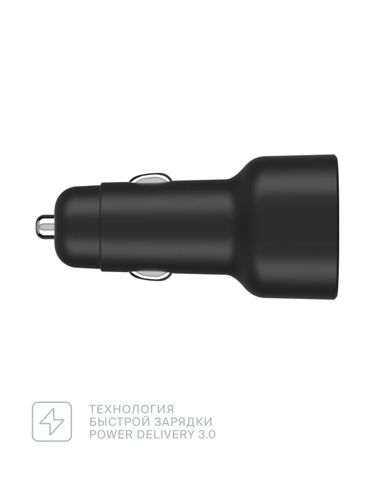 COMMO Knob avtomobil quvvatlash qurilmasi 60 Vt 2xUSB Type-C