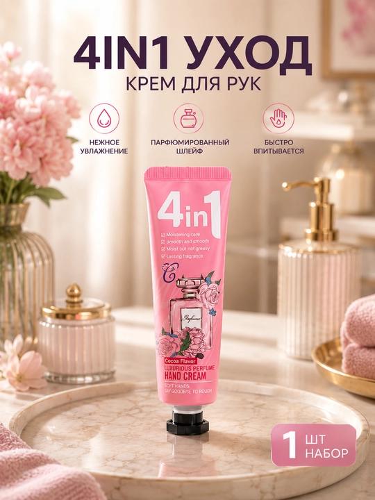 Lui 4 in 1 мини-кремов для рук, 1,2,5 шт., увлажняющие, парфюмированные, разные ароматы - 