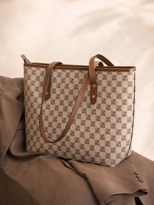 Ayollar sumkasi, yelkaga osiladigan, katta hajmli kundalik shopper sumka, uzun tutqichli - 