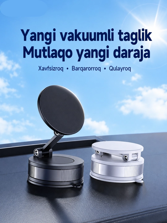 Magnitli telefon ushlagich, avtomobil holder, vakuumli telefon stendi, telefon ushlagich