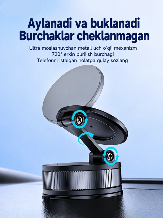 Magnitli telefon ushlagich, avtomobil holder, vakuumli telefon stendi, telefon ushlagich
