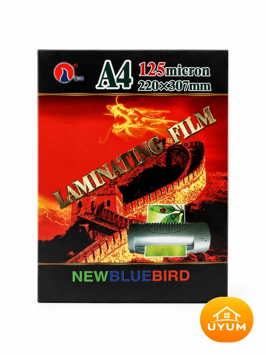 Laminatsiya plyonkasi 75 mikron New Blue Bird A4 va A3 100 dona - 