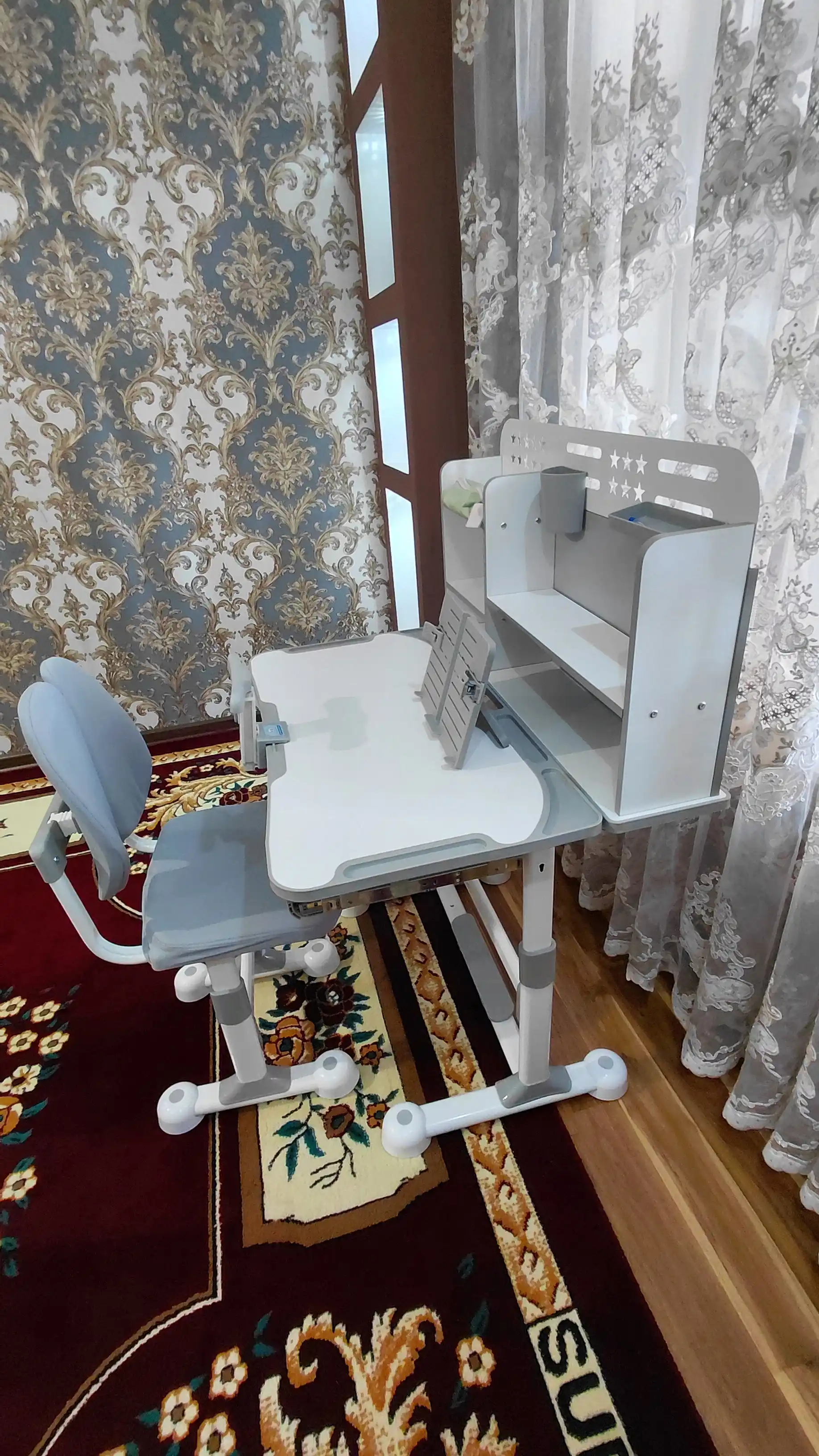 Parta, Transformer parta, 3–18 yoshgacha ergonomik, dars stoli, o`sib boruvchi, javonli
