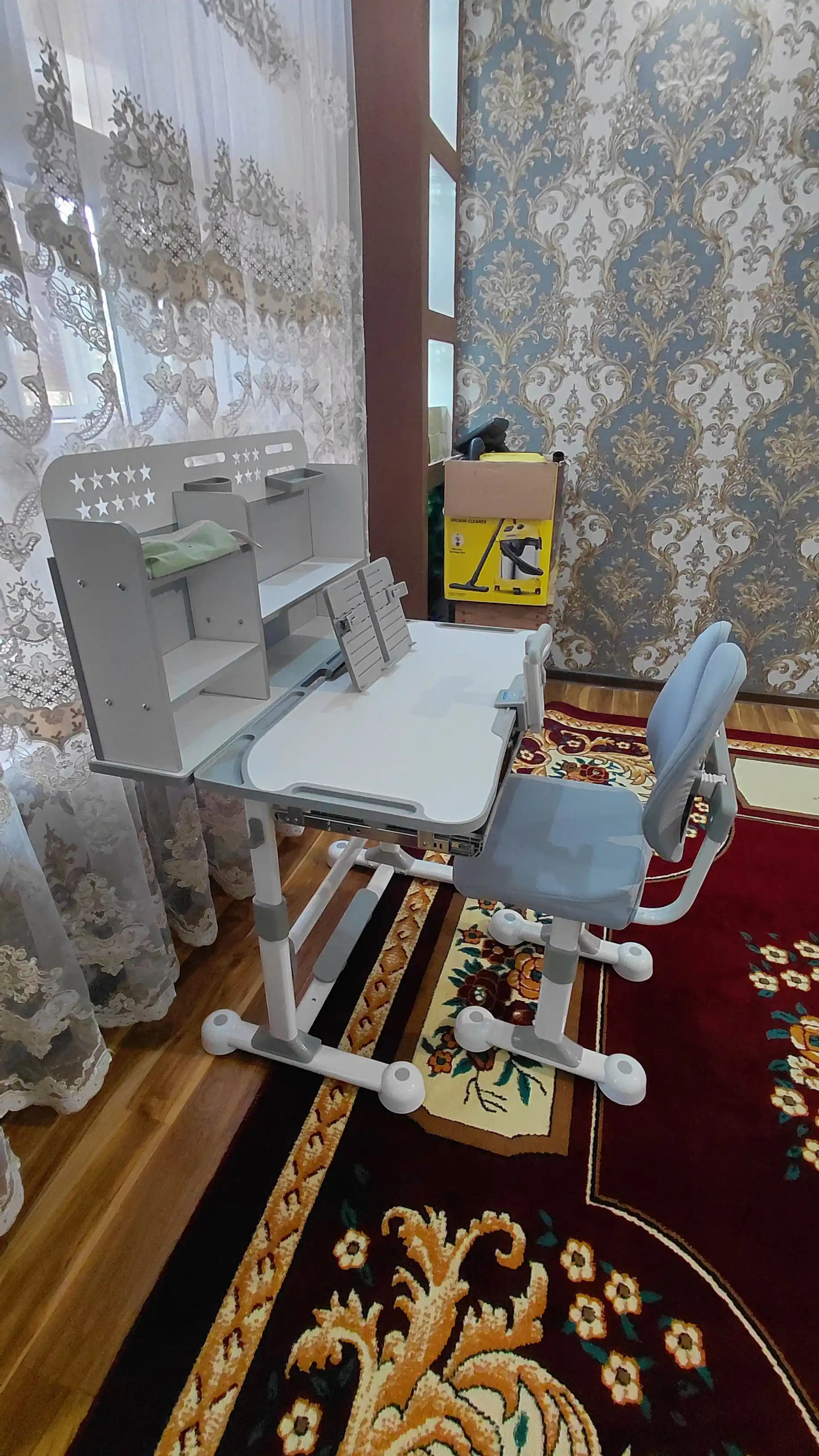 Parta, Transformer parta, 3–18 yoshgacha ergonomik, dars stoli, o`sib boruvchi, javonli