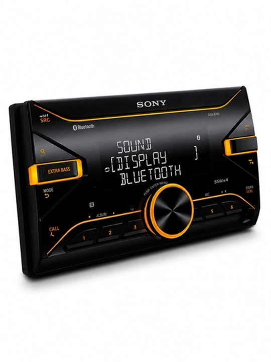 Автомагнитола Sony DSX-B700, Bluetooth, 2-DIN, 4x55 Вт, черная, EXTRA BASS