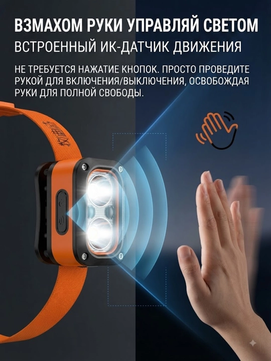 Harakat sensori bilan jihozlangan LED faralar