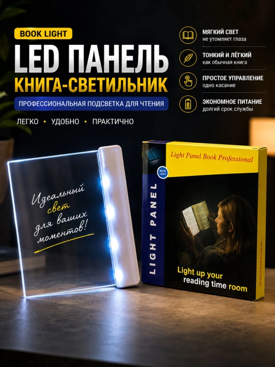 Kitob o'qish uchun maxsus lampa kitobxonlarga maxsus sovg'a