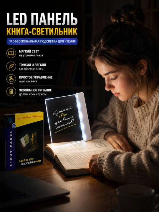 Kitob o'qish uchun maxsus lampa kitobxonlarga maxsus sovg'a