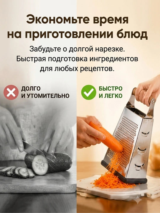 Oshxona uchun to‘rt tomonlama ko‘p funksiyali qirg‘ich