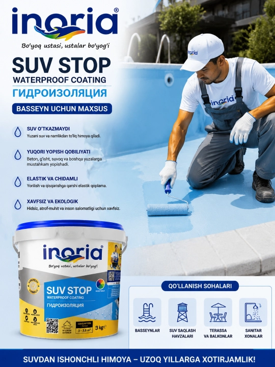 Гидроизоляционное покрытие Inoria SUV STOP