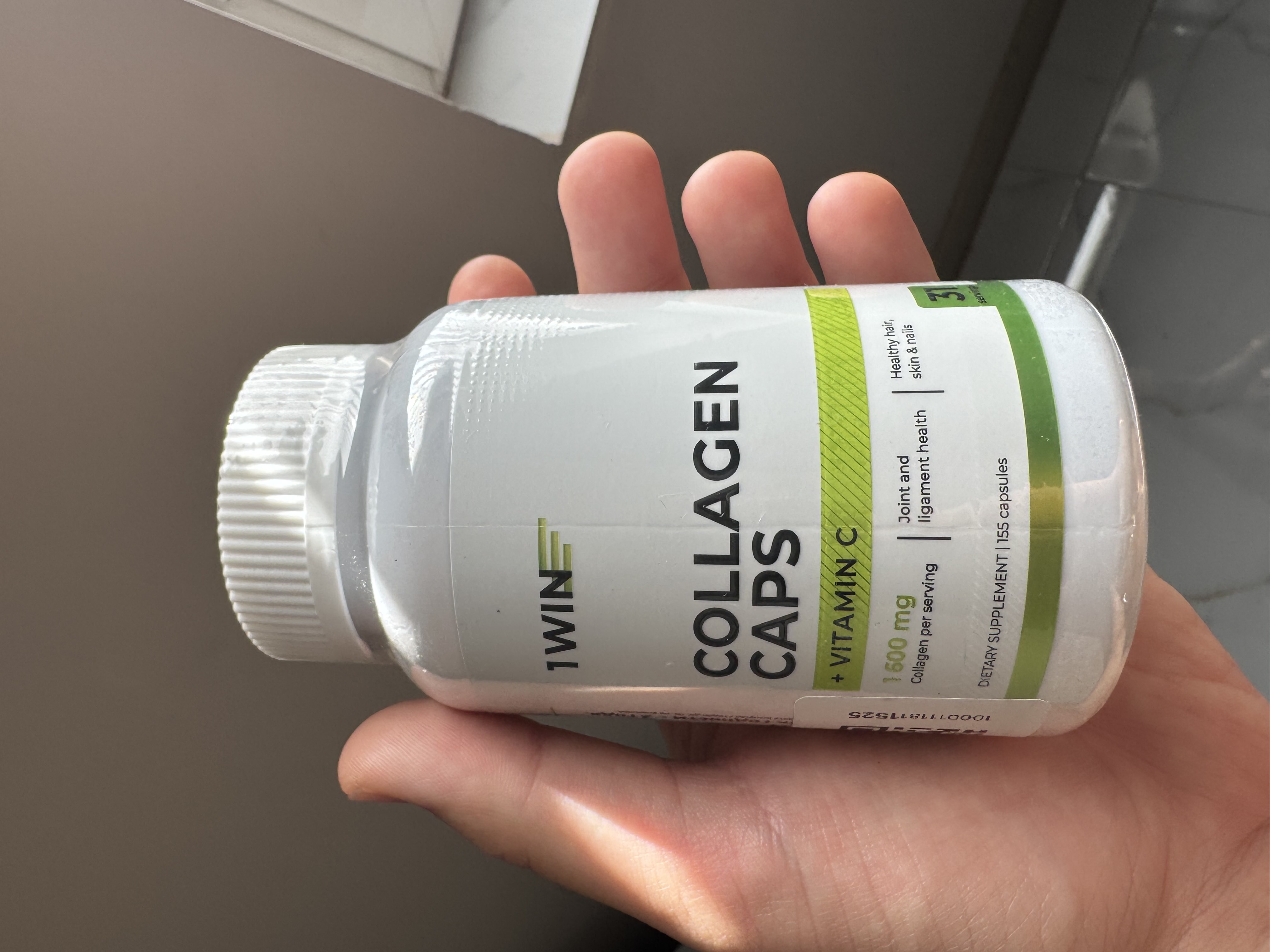 Bo'g'im va boylamlar uchun Kollagen Vitamin C bilan, 1WIN, 155 kapsula