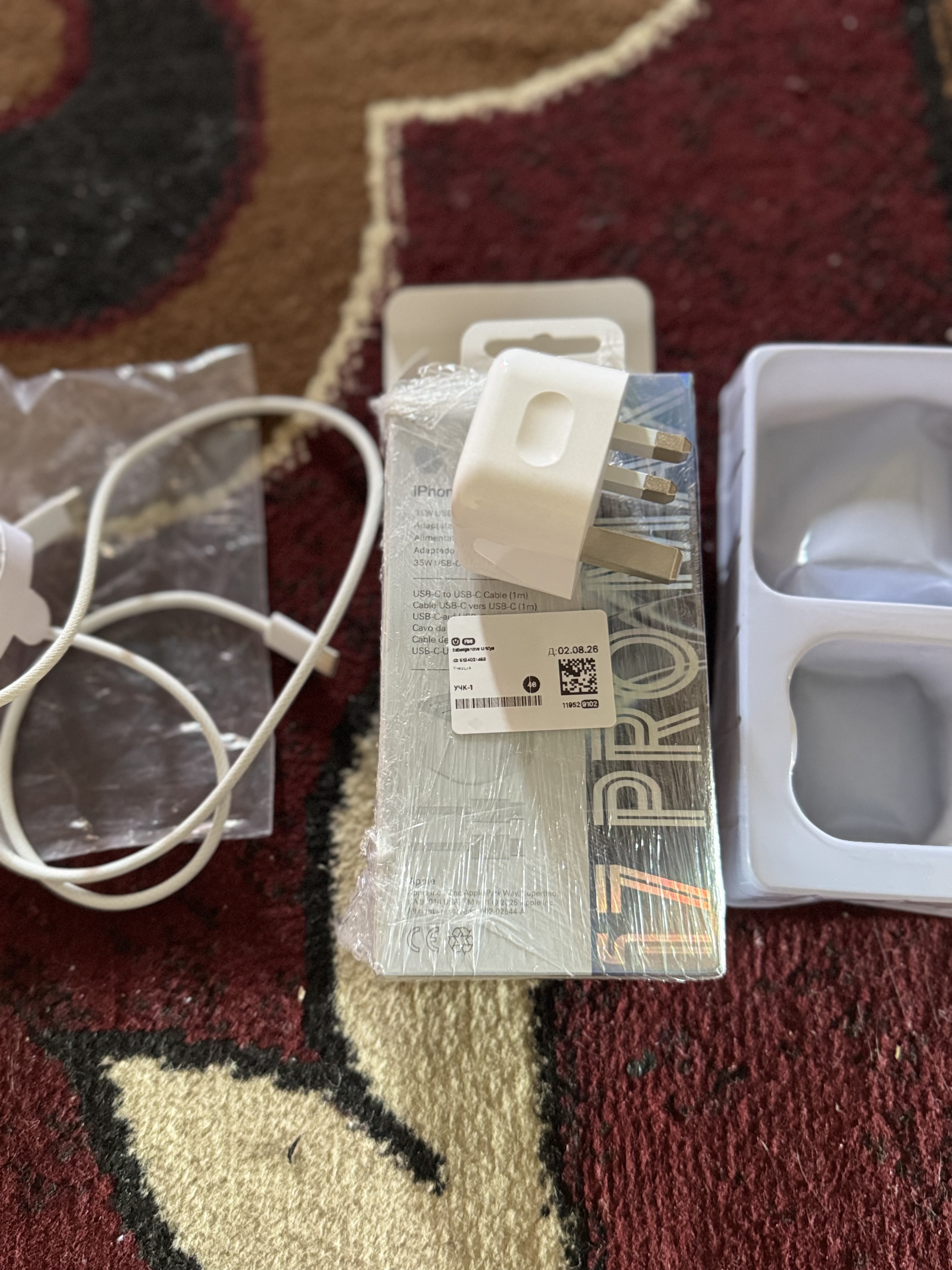 Зарядное устройство с быстрой зарядкой для iPhone 15 Pro, 15 Pro Max, 35 Вт, кабель Type-C