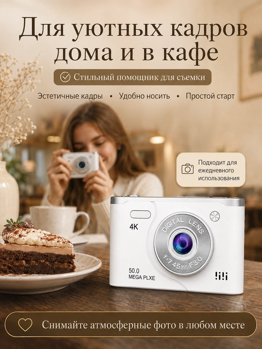 Retro mini kamera, digital camera va ixcham mini fotoapparat