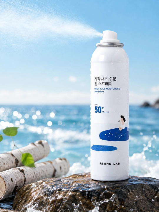Round Lab SPF namlantiruvchi spreyi SPF, Birch Juice Sun Spray SPF50+