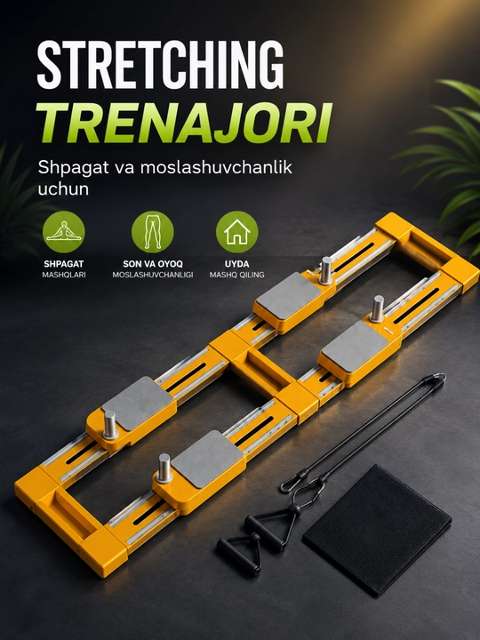 Fitnes platforma trenajyor, uyda mashq qilish uchun tana sport anjomi - 
