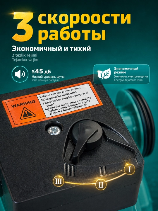 Chastotani nazorat qiluvchi sirkulyatsiya nasosi,BosimPro Moon RS25/32 - 6/8 180 мм