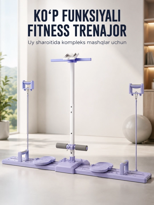 Trenajor ko‘p funksiyali fitnes, uy uchun tana mashqlari va sport platformasi