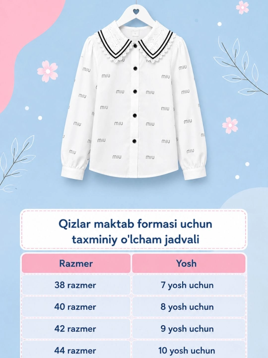 Oq maktab ko‘ylagi - 