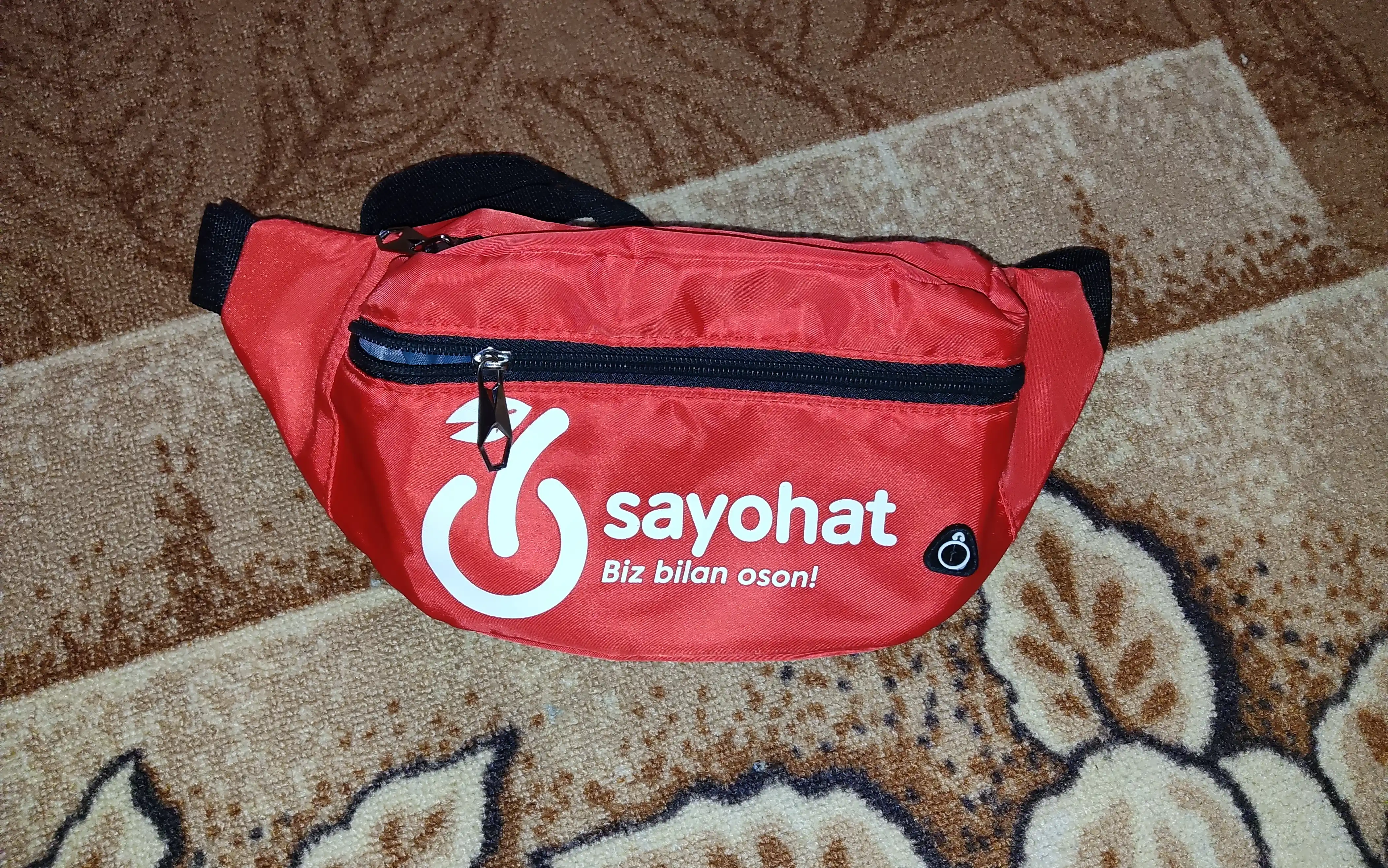 Bel sumkasi, 3 ta cho‘ntakli yo‘l bel sumkasi