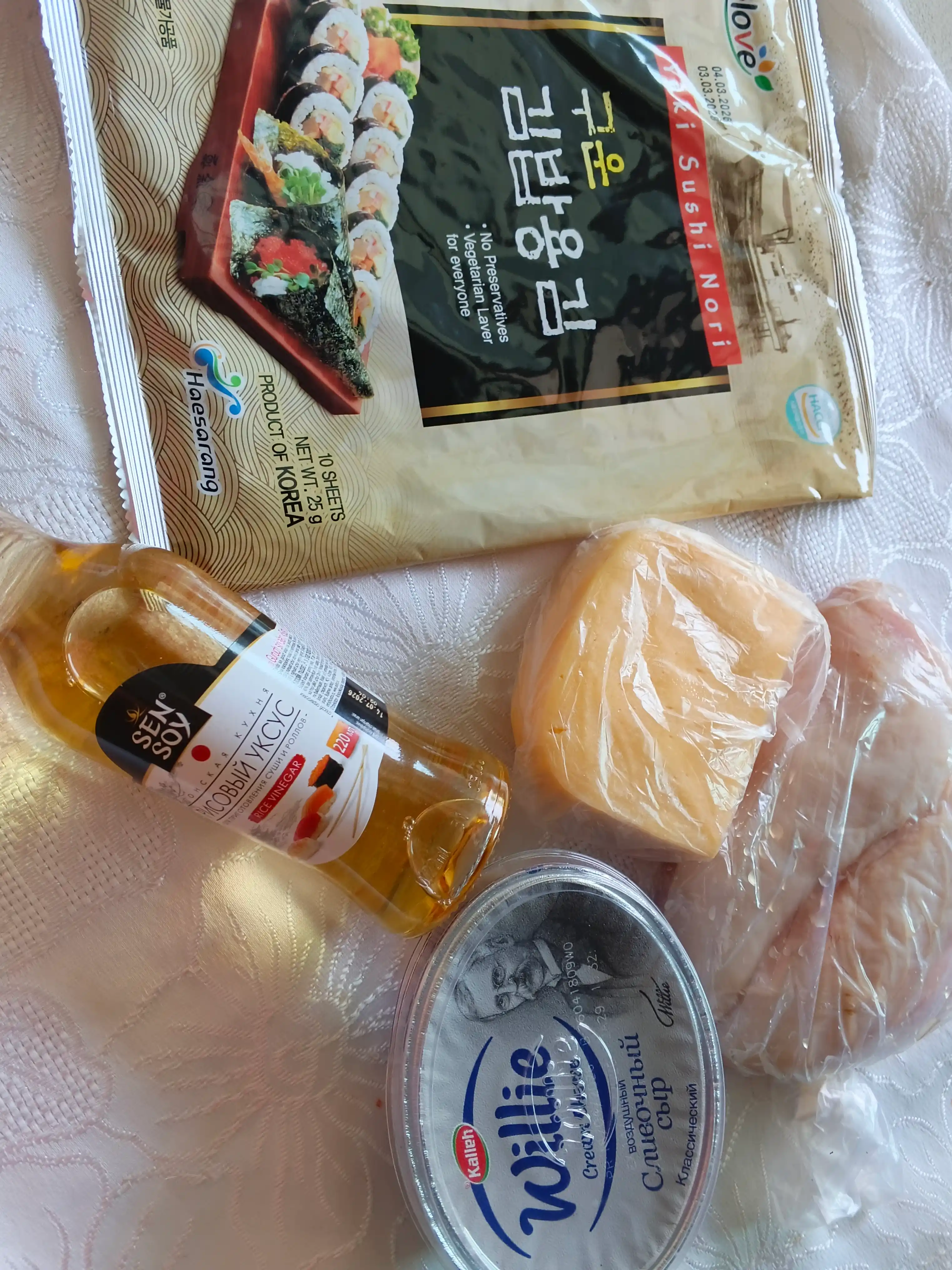 Бамбуковый коврик для суши и роллов, 24 * 24 см