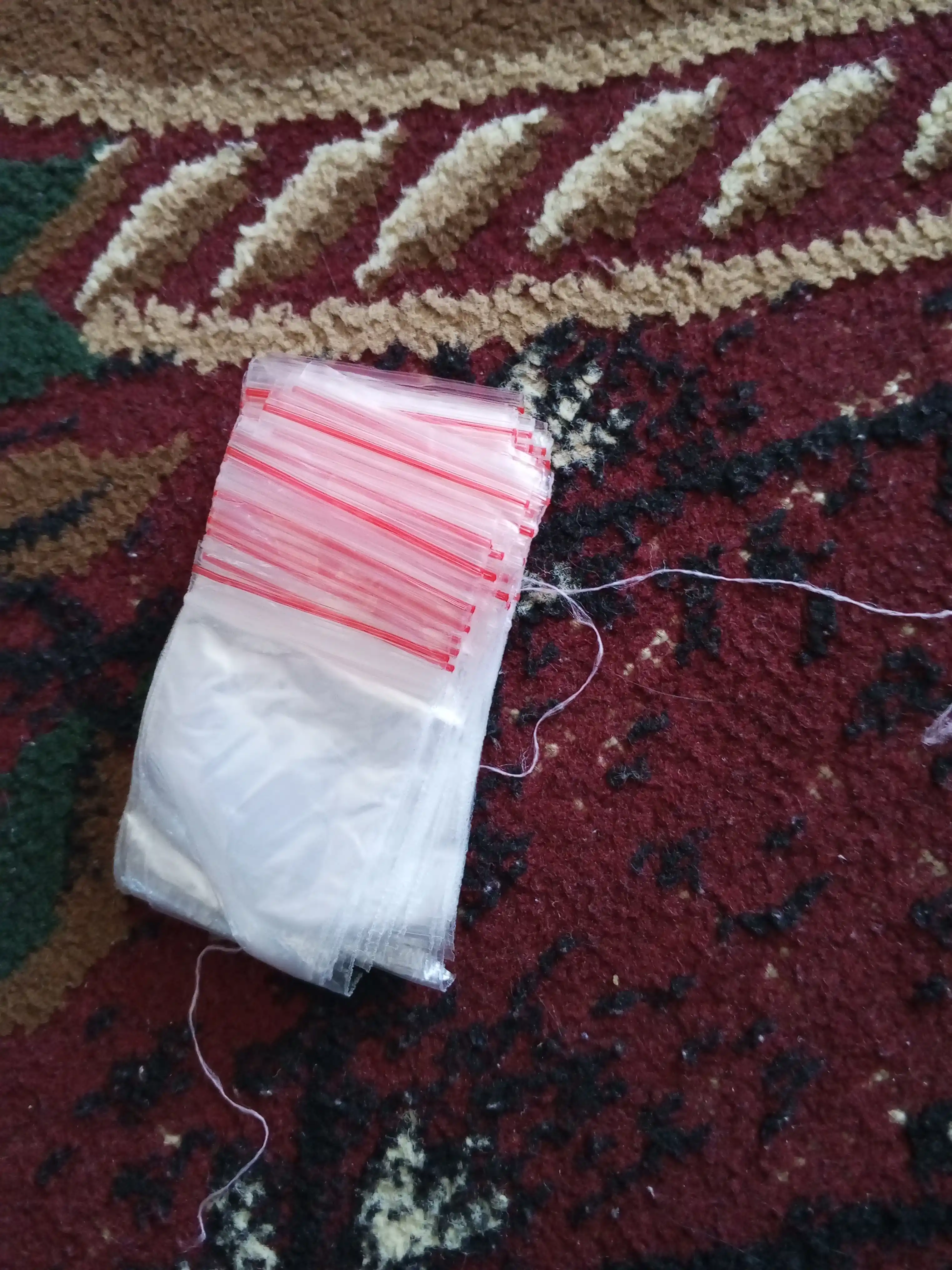 Zamokli paketlar Zip-lock, 100 dona