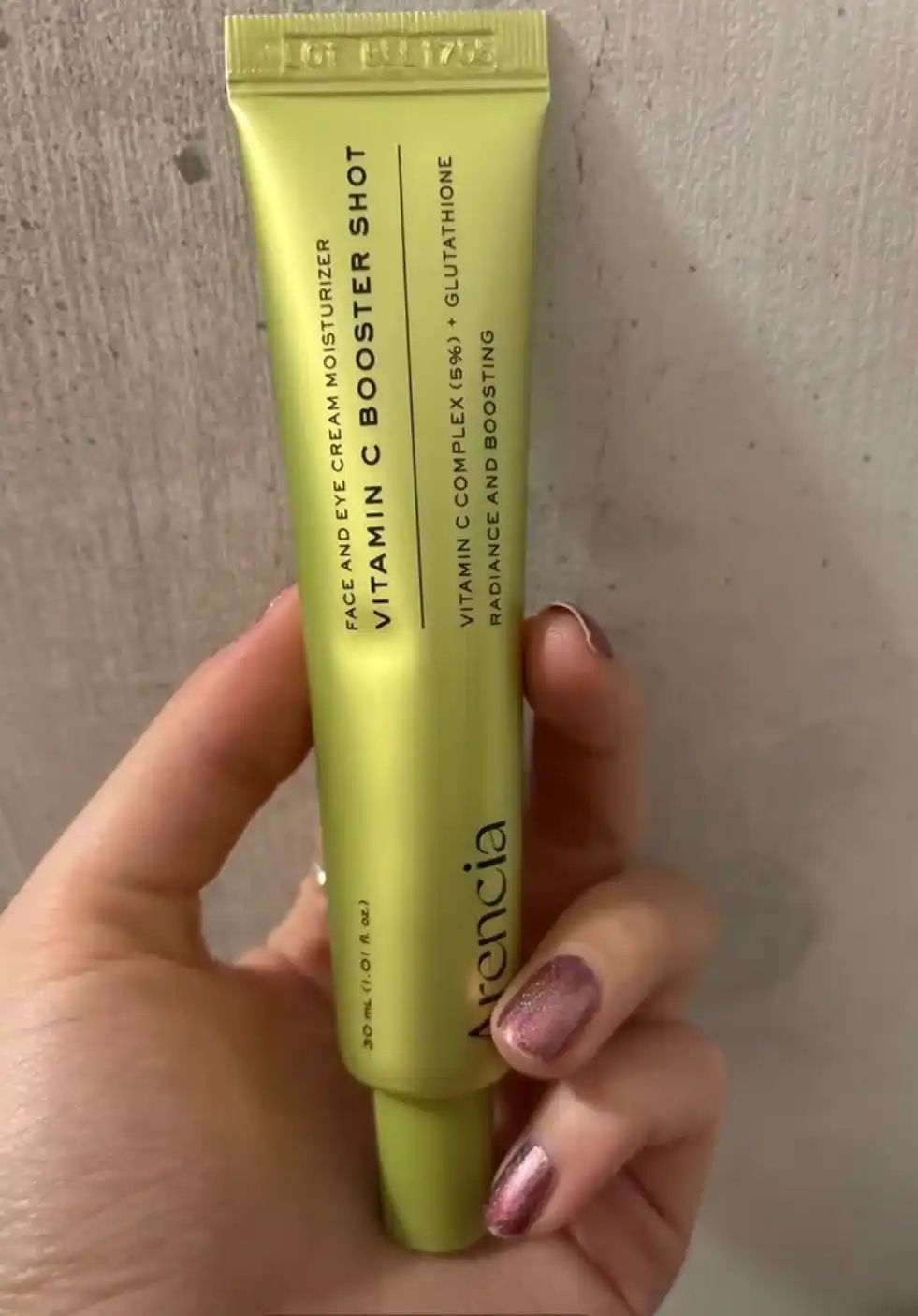 Arencia Vitamin C Booster Shot осветляющий крем бустер с витамином С и ниациномидом