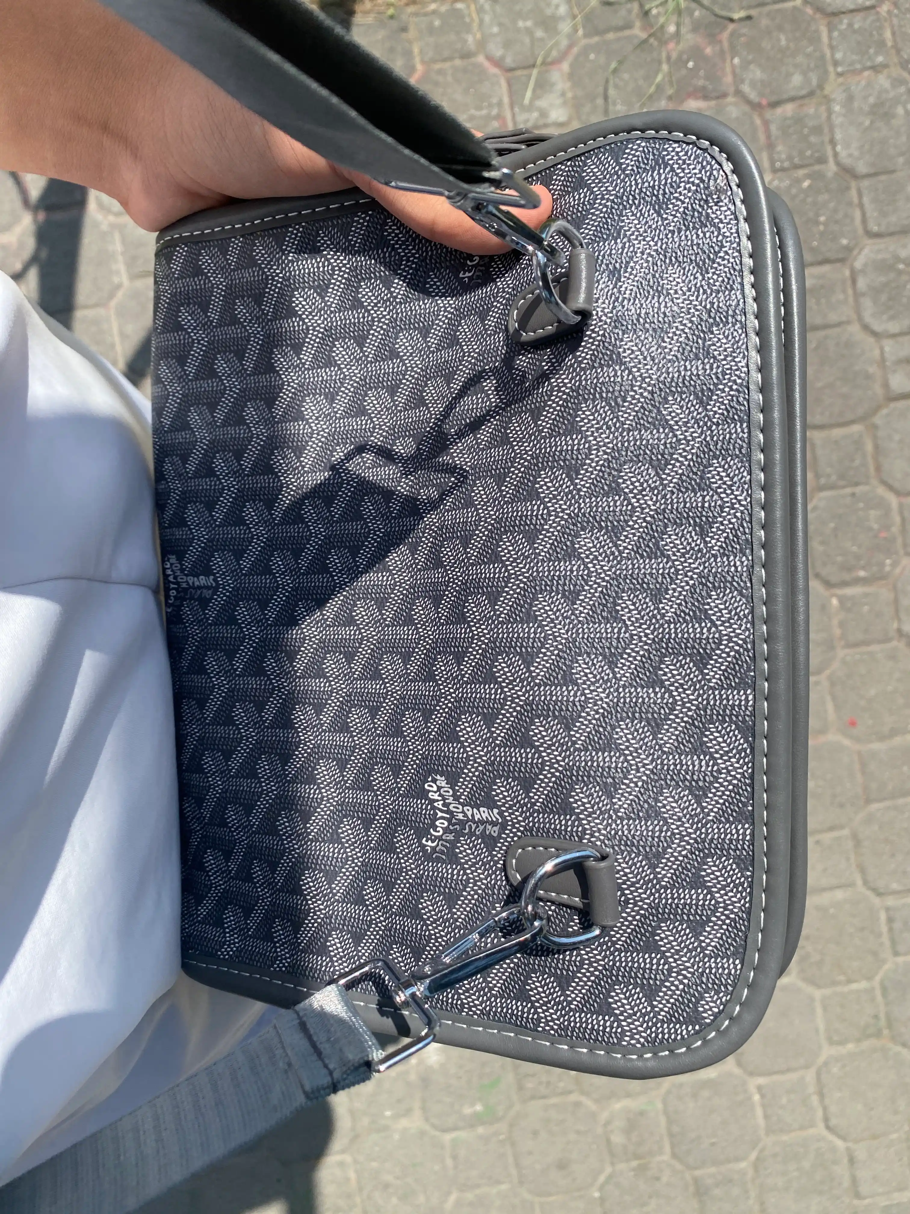 Premium erkaklar klatch sumkasi, Goyard uslubidagi organizer, Zamonaviy clutch bag