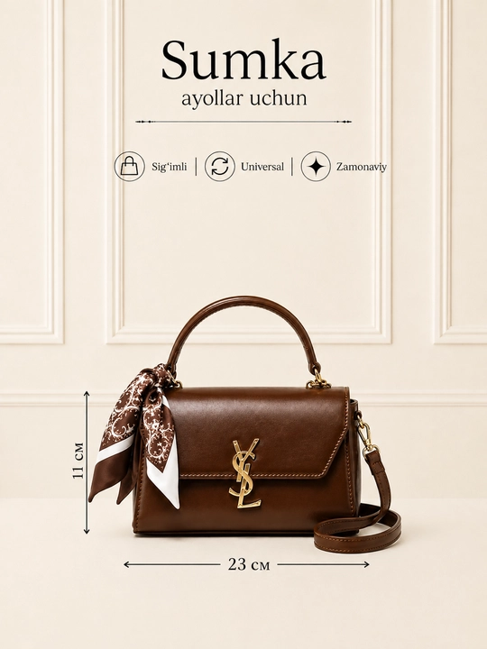 Ayollar uchun eko charm, yelka sumkasi