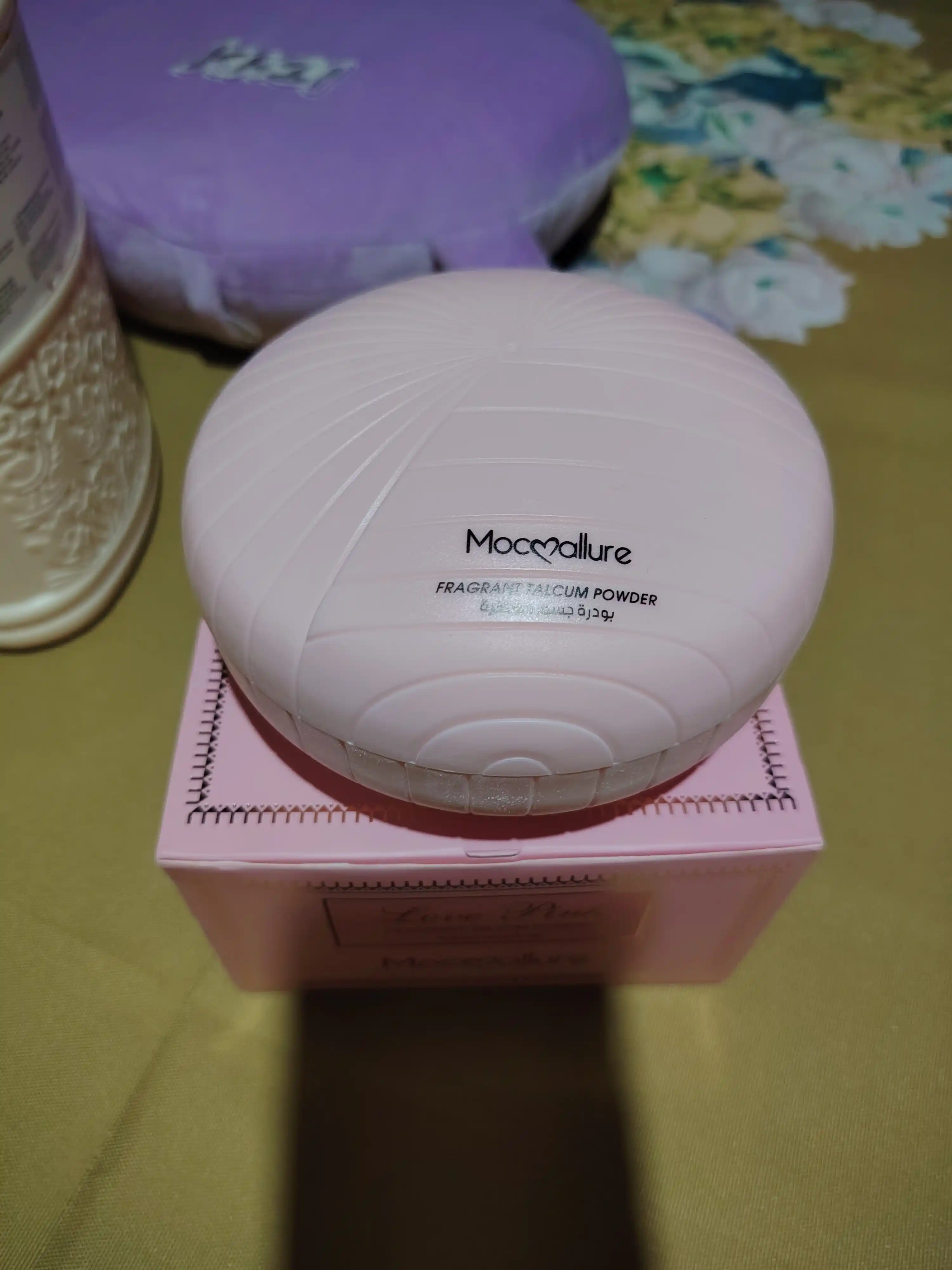 Ayollar uchun xushbo‘y talk, tana pudrasi Mocallure, 30 g, 100 g