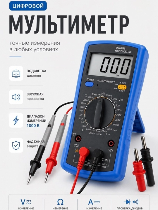 Цифровой мультиметр — универсальный измерительный прибор - 