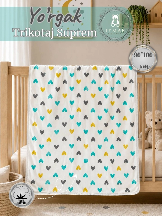 Пеленки для новорожденных детей, 100% хлопок, 100 x 90 см - 