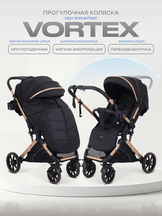 Rant VORTEX bolalar aravachasi, g‘ilofli sayr aravachasi, yengil, buklanadigan - 