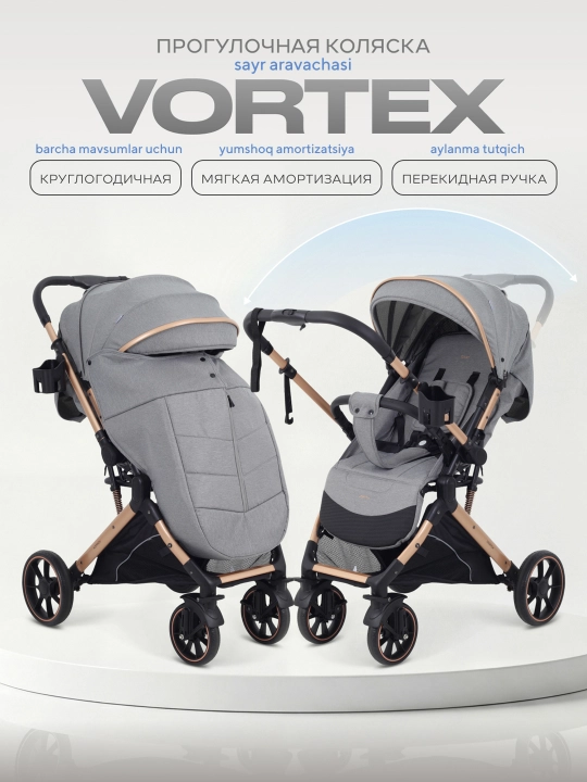 Rant VORTEX bolalar aravachasi, g‘ilofli sayr aravachasi, yengil, buklanadigan - 