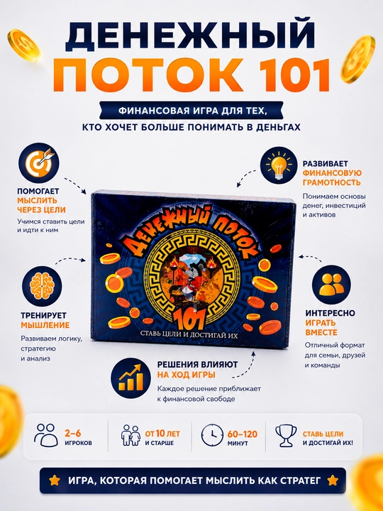 Pul Oqimi 101" (Cashflow) stol o'yini — Moliyaviy erkinlik sari yo'lingiz - 