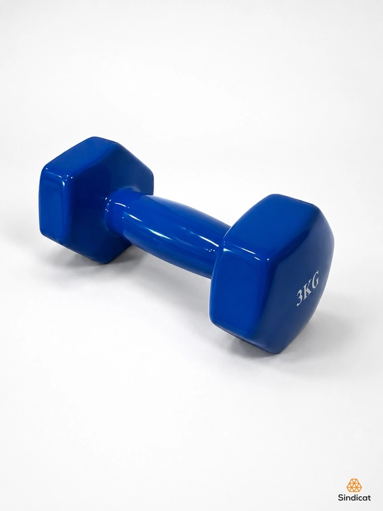 Gantellar fitnes va yoga uchun vinilli, 3 kg, turli ranglarda 1 dona
