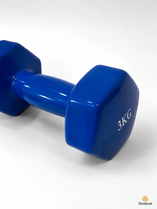 Gantellar fitnes va yoga uchun vinilli, 3 kg, turli ranglarda 1 dona
