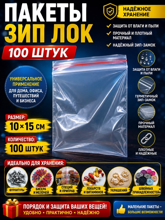 Zip paket 100 dona