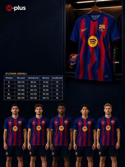 2025/2026 yilgi mavsum uchun jamoaviy futbol formasi