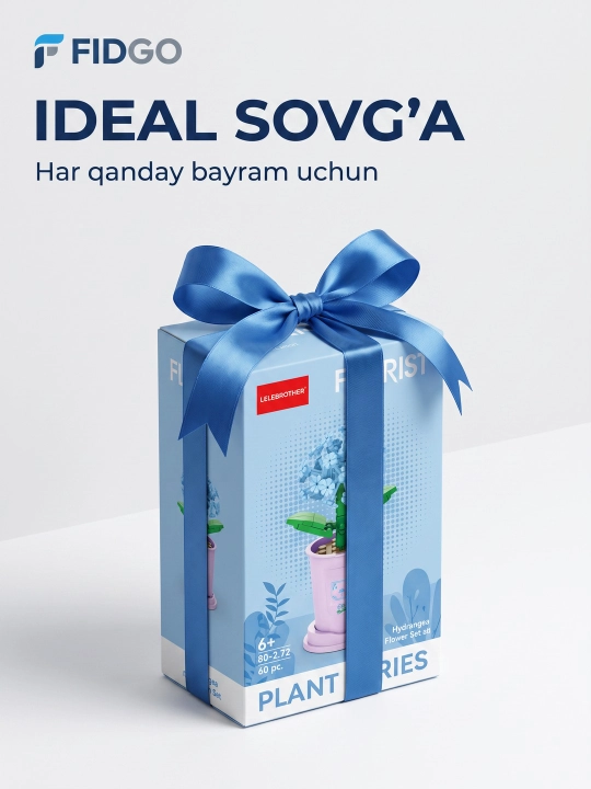 FIDGO «Gullar kolleksiyasi» konstruktori, yig‘ma gullar va guldastalar