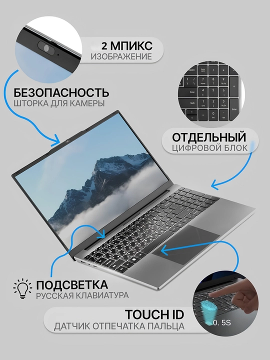 Ноутбук HELPER для бухгалтеров, учителей и студентов (Готов к работе)