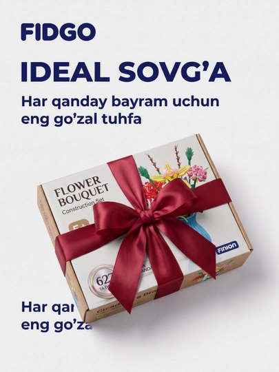 FIDGO «Gullar kolleksiyasi» konstruktori, yig‘ma gullar va guldastalar