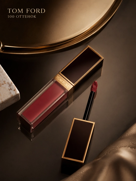 Лёгкая текстура и равномерное нанесение, помада Tom Ford №100