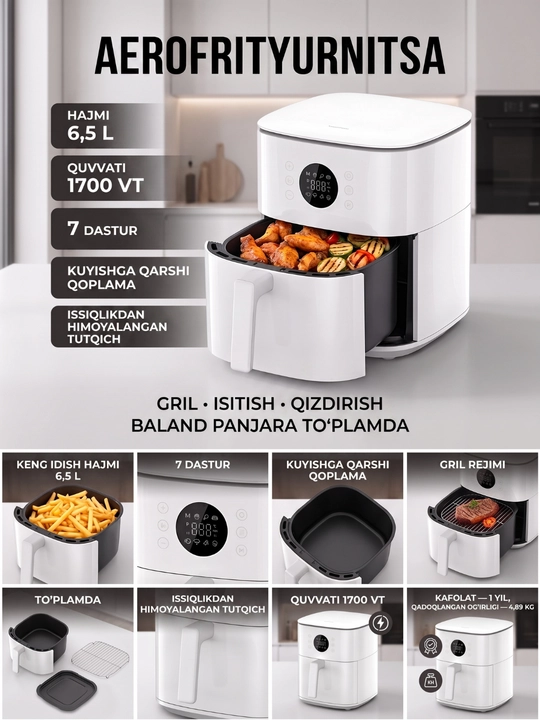 Xiaomi Air Fryer 6L. 6.5L. 6.5L Smart. 7L. 10L. 12L Smart