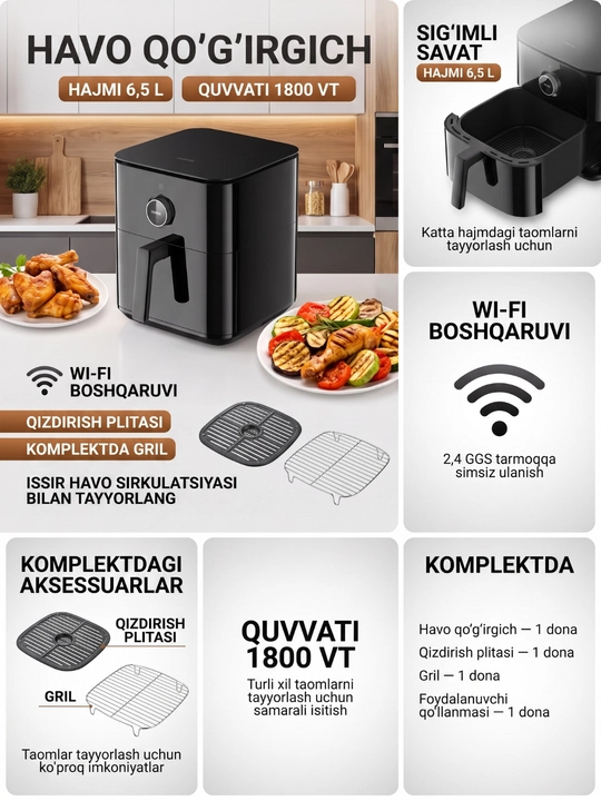 Xiaomi Air Fryer 6L. 6.5L. 6.5L Smart. 7L. 10L. 12L Smart