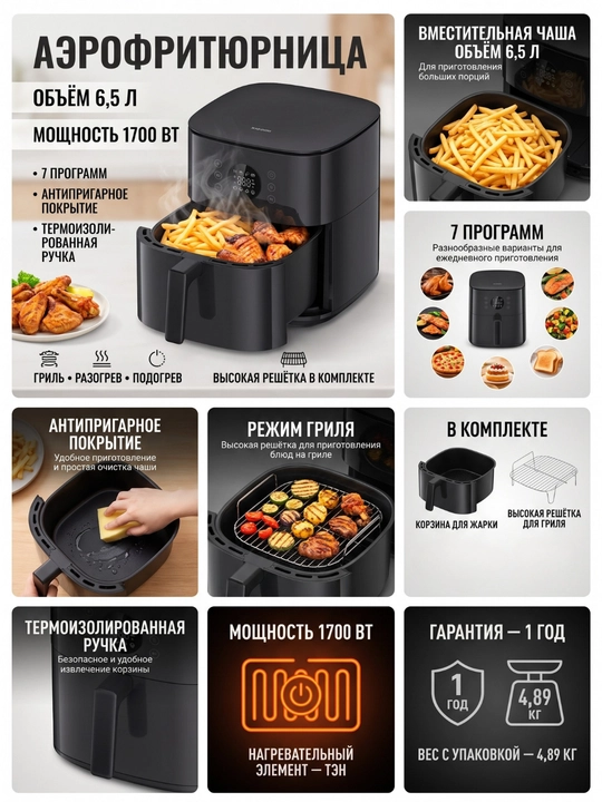 Xiaomi Air Fryer 6L. 6.5L. 6.5L Smart. 7L. 10L. 12L Smart