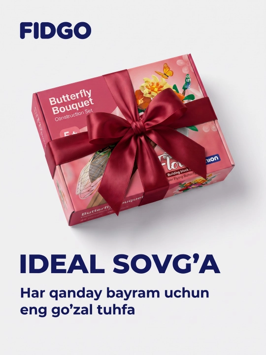FIDGO «Gullar kolleksiyasi» konstruktori, yig‘ma gullar va guldastalar