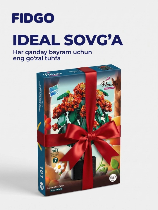FIDGO «Gullar kolleksiyasi» konstruktori, yig‘ma gullar va guldastalar