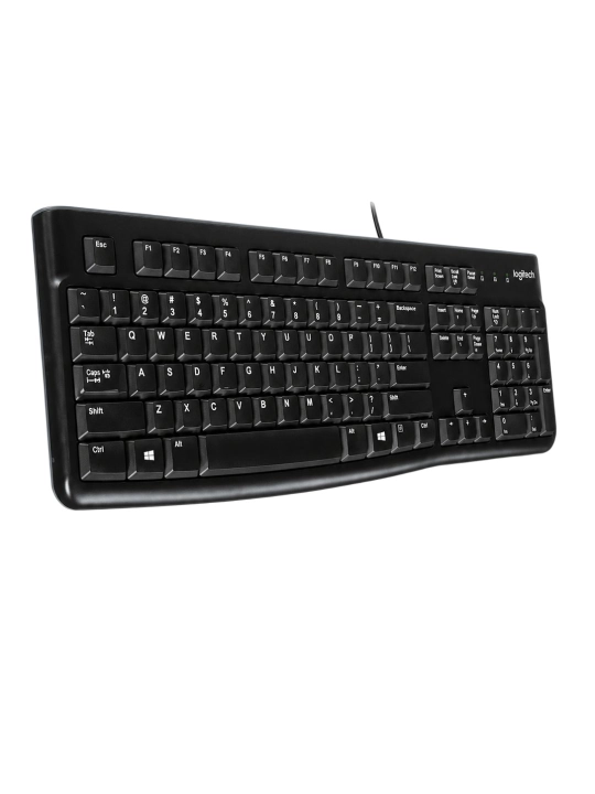 Клавиатура Logitech K120 проводная, полноразмерная, USB, с цифровым блоком