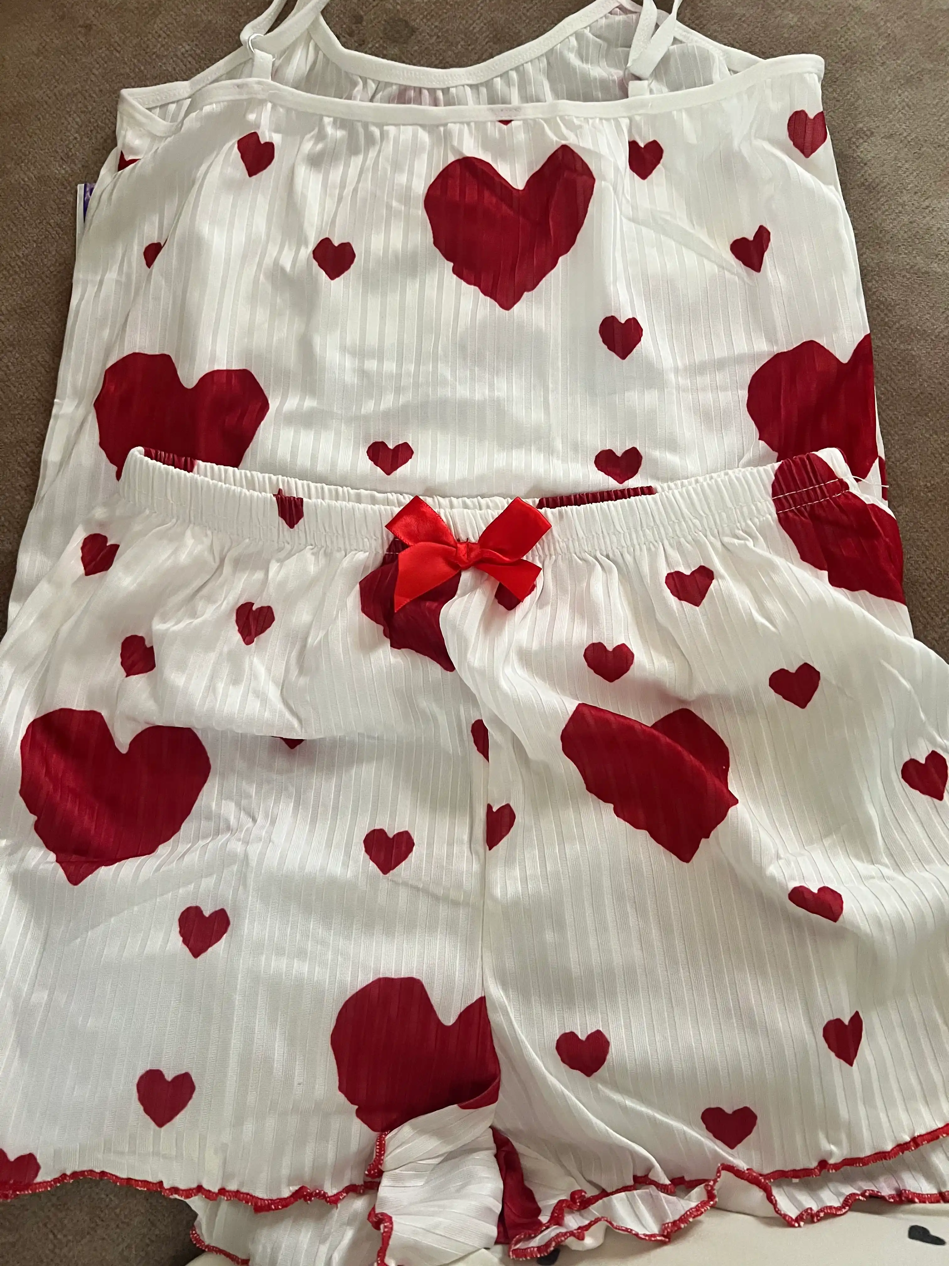Ayollar pijamasi 2 tasi 1 tada, 2 ta o'lcham katta oling, shortikli uy kiyimi, pijama